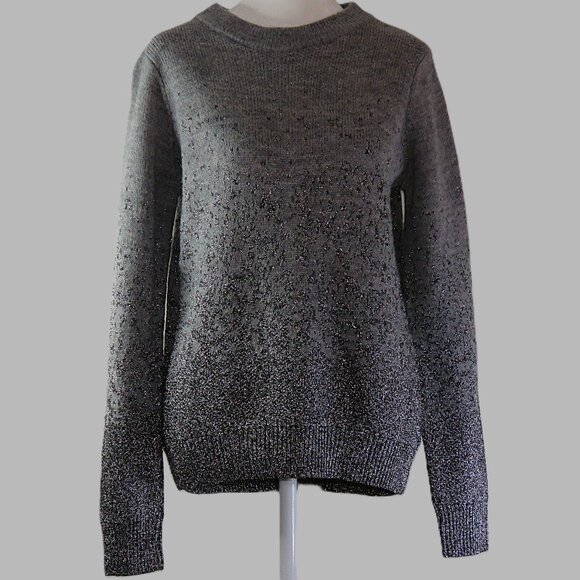 H&M Women's Gray Ombre Long Sleeve Pullover Sweater Size XS (C925) - Picture 2 of 7
